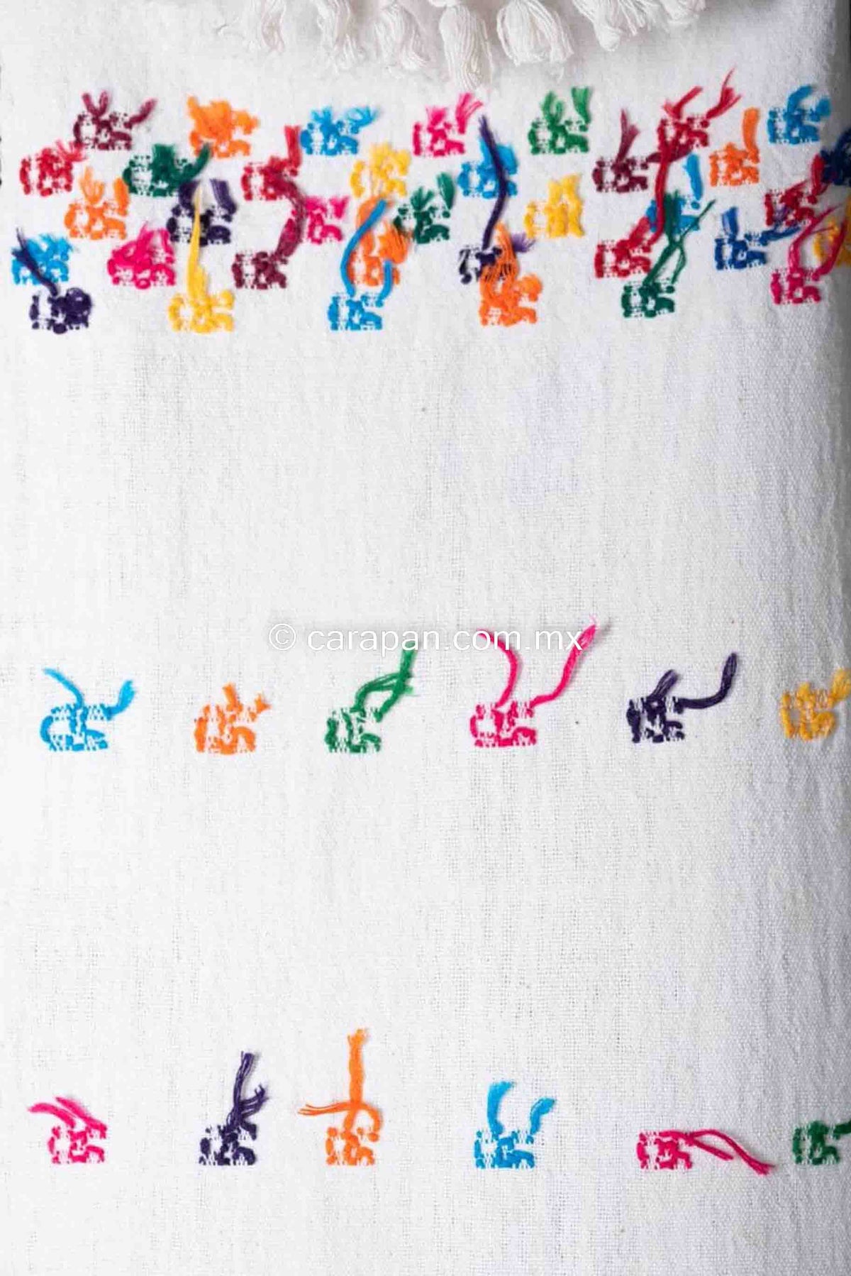 Amuzgo Colorful Runner Indigenous Mexican Textile from Xhochistlahuaca Pattern