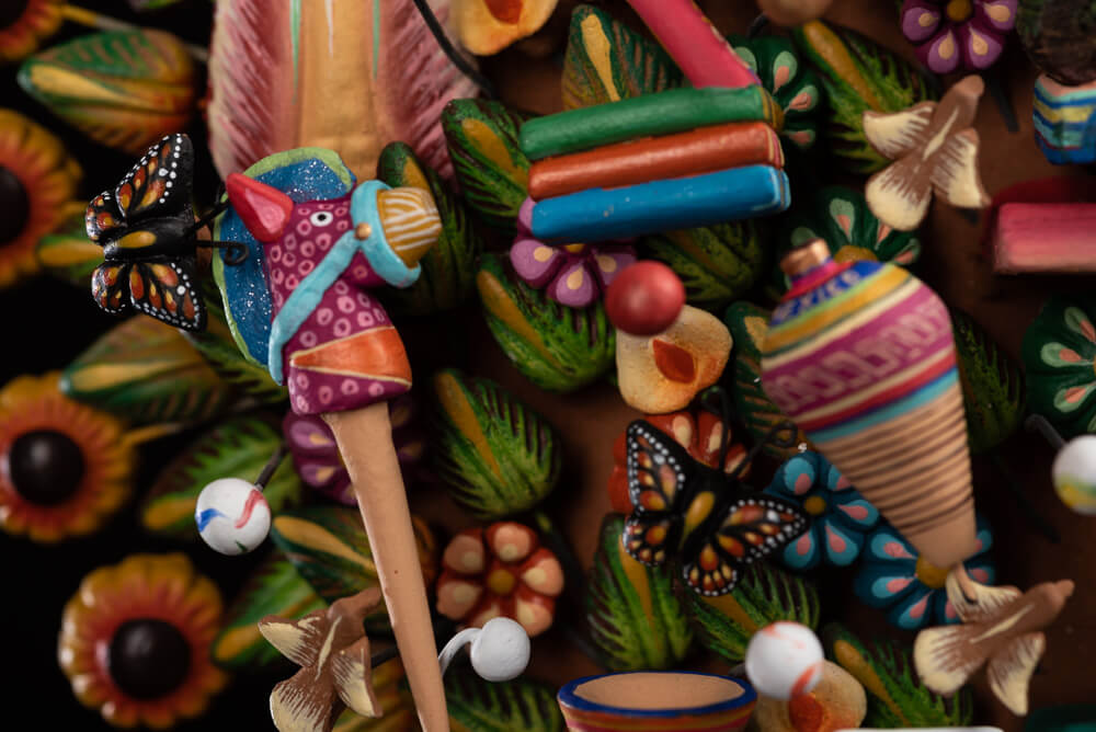 Mexican-Toys-Tree-of-life-Metepec-Pottery