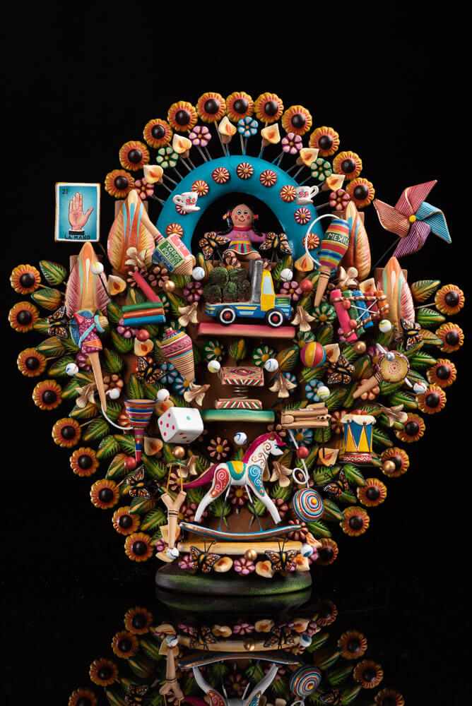 Mexican-Toys-Tree-of-life-Metepec-Pottery