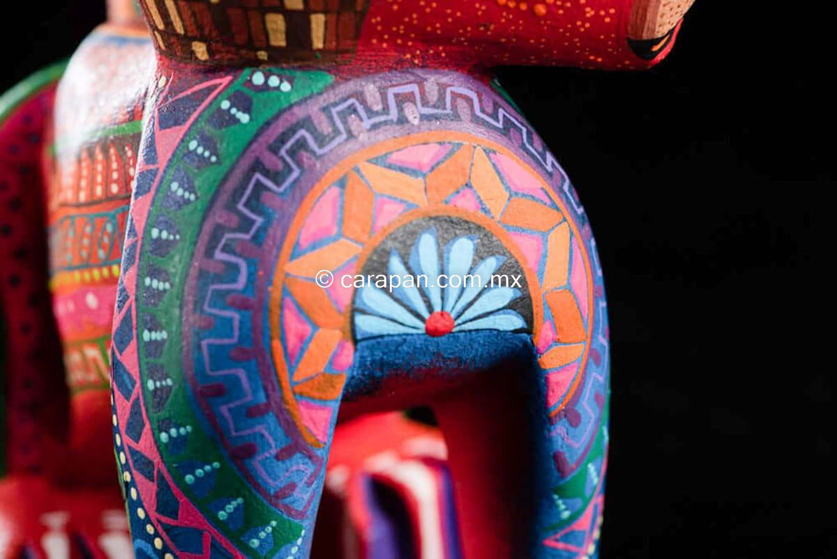 Dog Alebrije Oaxacan Wood Carving