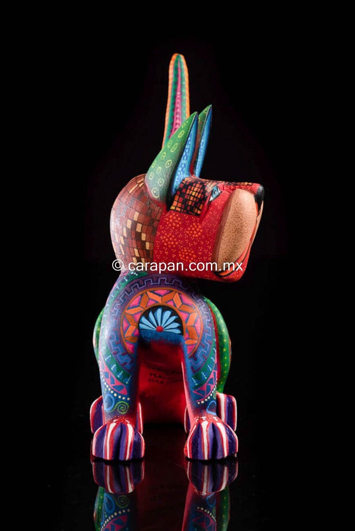 Dog Alebrije Oaxacan Wood Carving