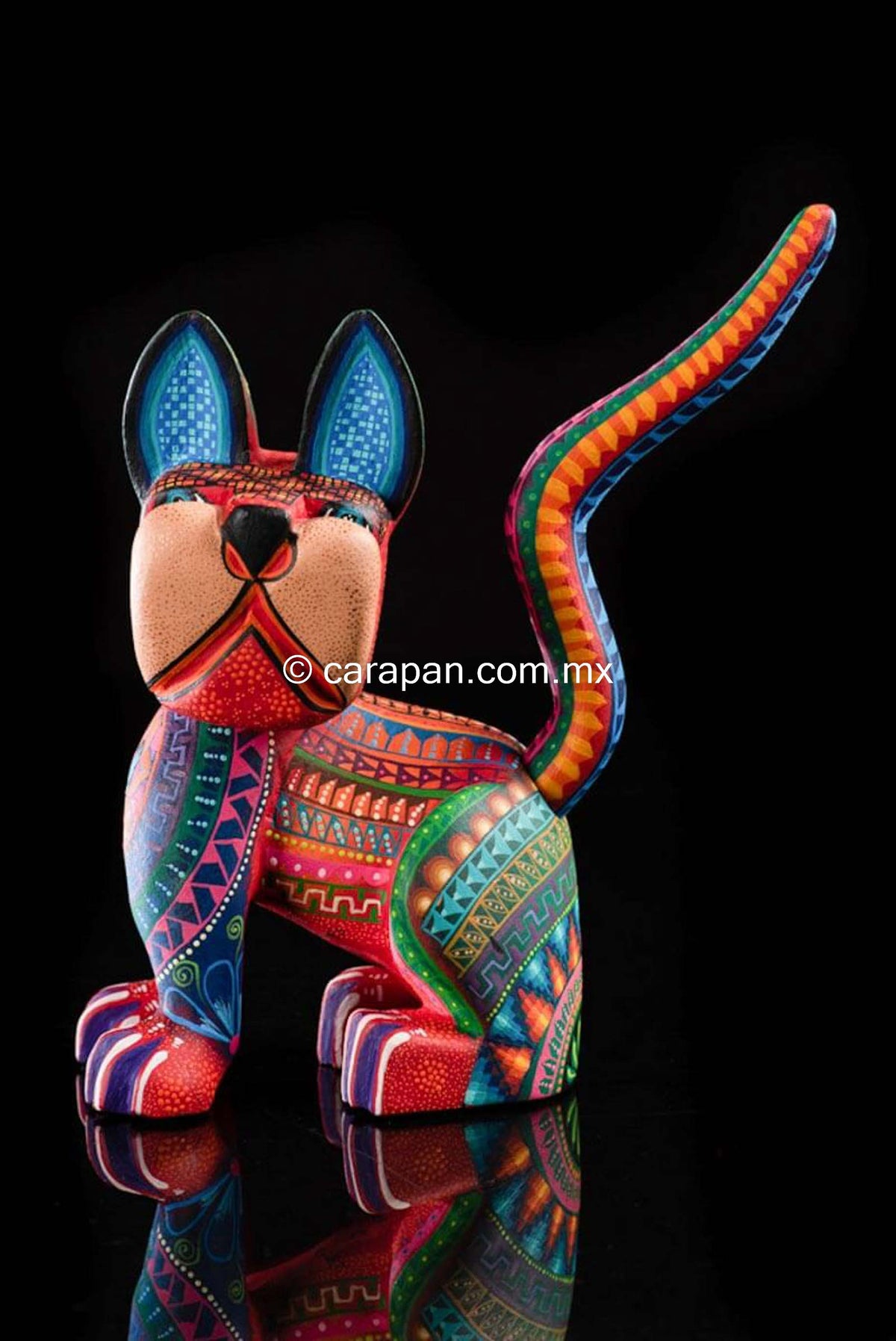 Dog Alebrije Oaxacan Wood Carving