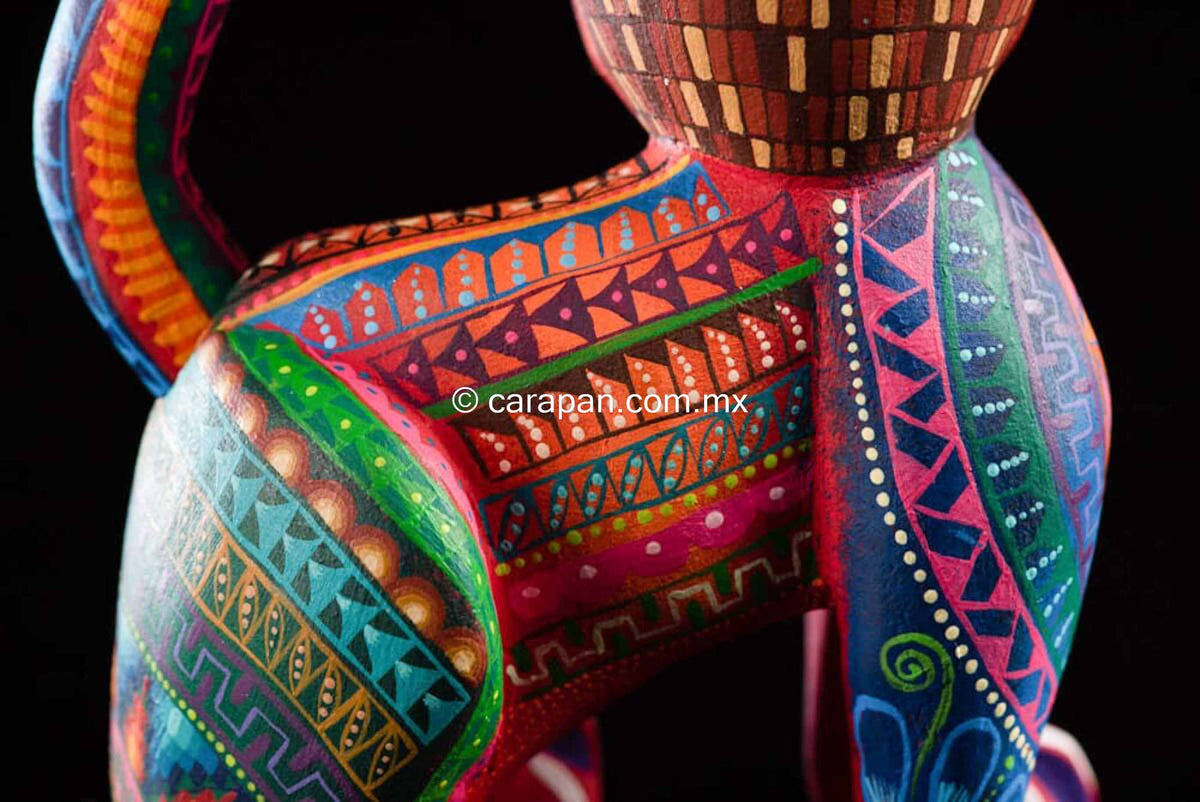 Dog Alebrije Oaxacan Wood Carving