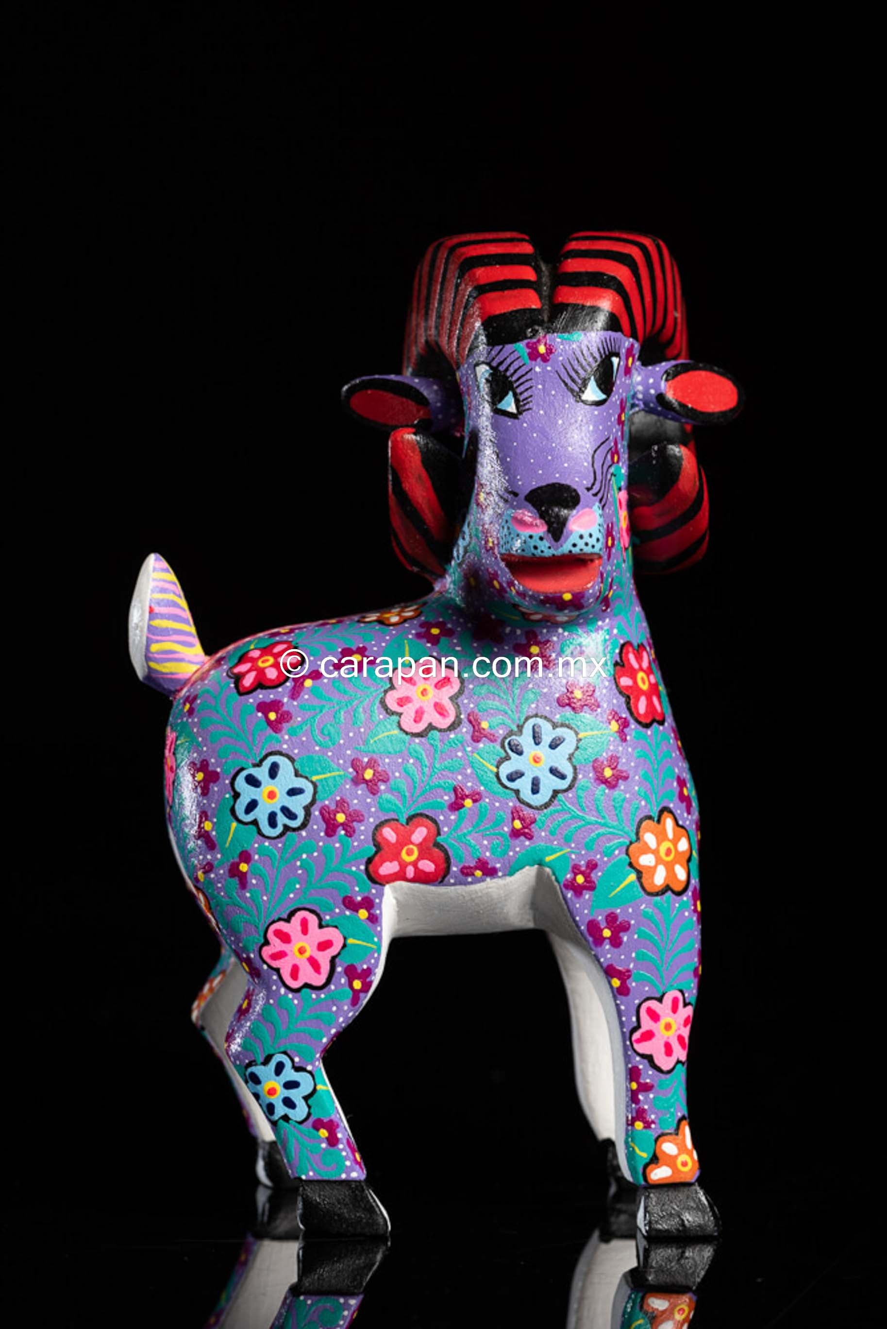 Ram-alebrije-Oaxacan-wood-