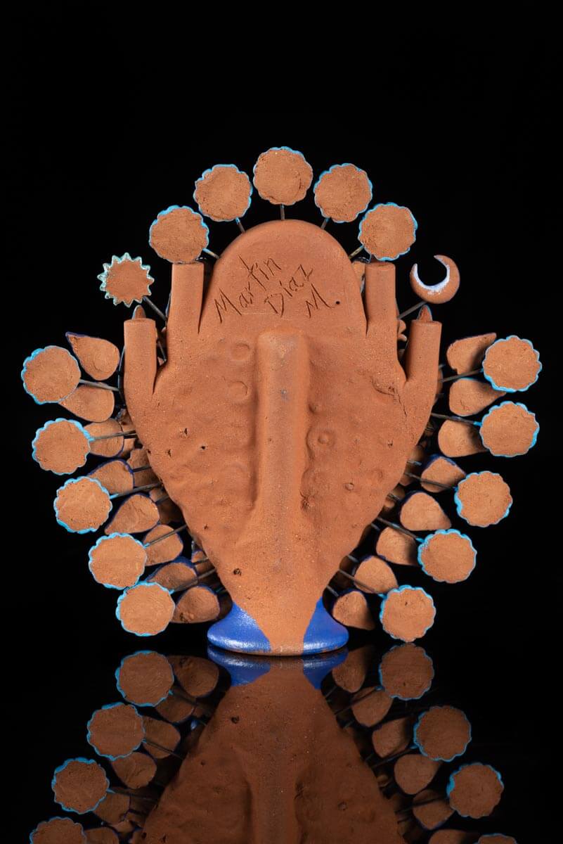Small Day of the Dead Catrina Clay Tree of life Mexican Pottery Art
