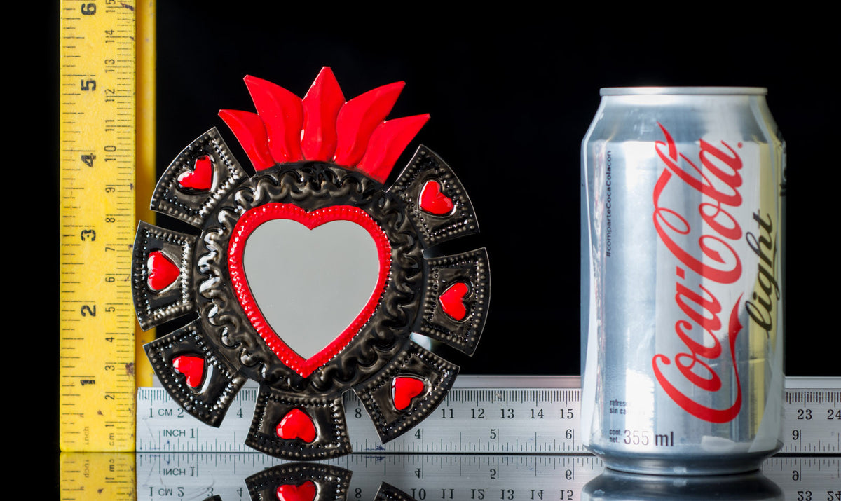 Tin heart from Oaxaca Mexico