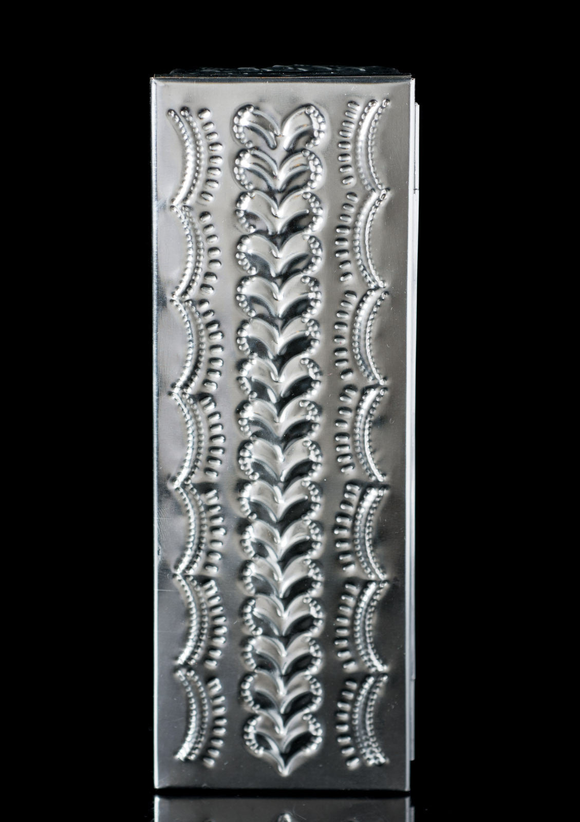 Oaxacan Tin Art Chiseled Box Mexican Folk Art