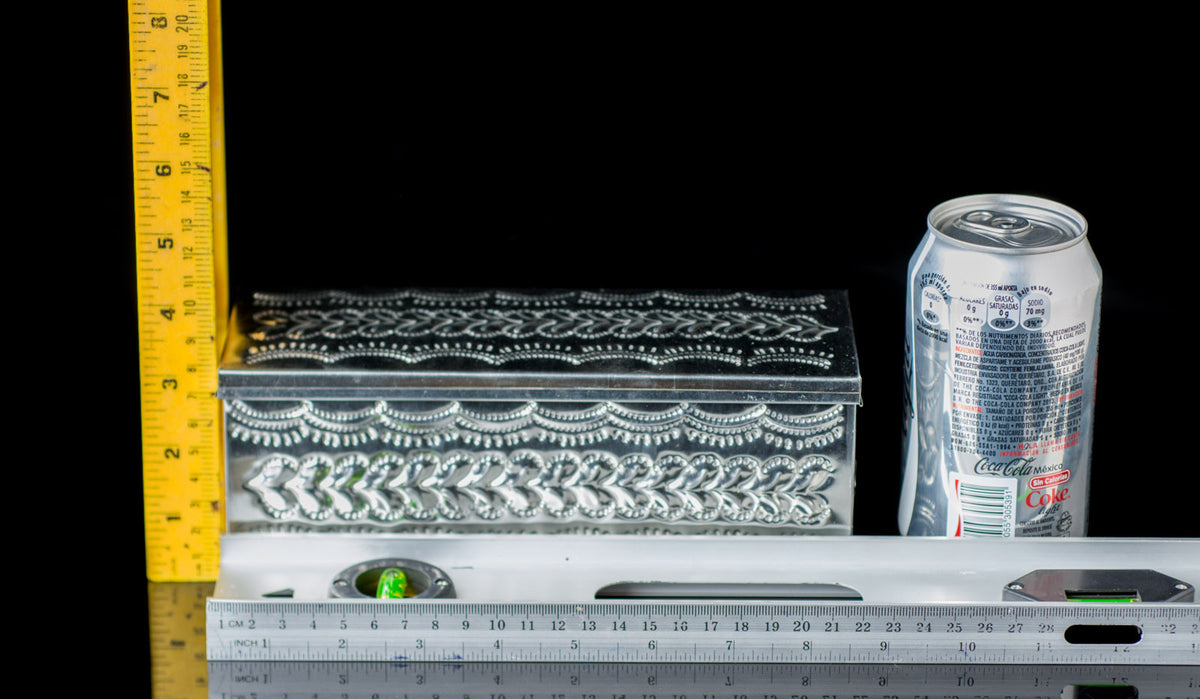 Oaxacan Tin Art Chiseled Box Mexican Folk Art