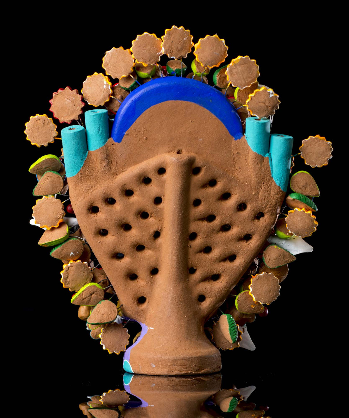 Clay tree of life from Metepec Mexico