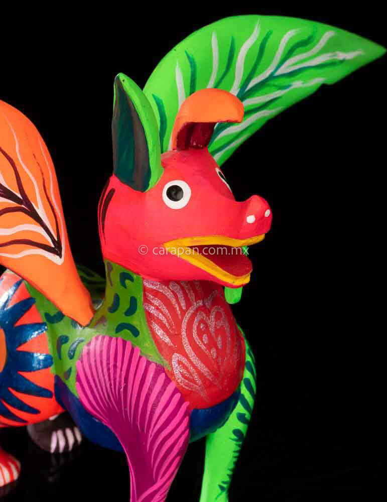 Xoloitzcuintle Dog Coco Style Alebrije Oaxaca Wood Carving