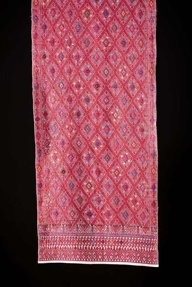Waist loomed table runner from Chiapas Mexico