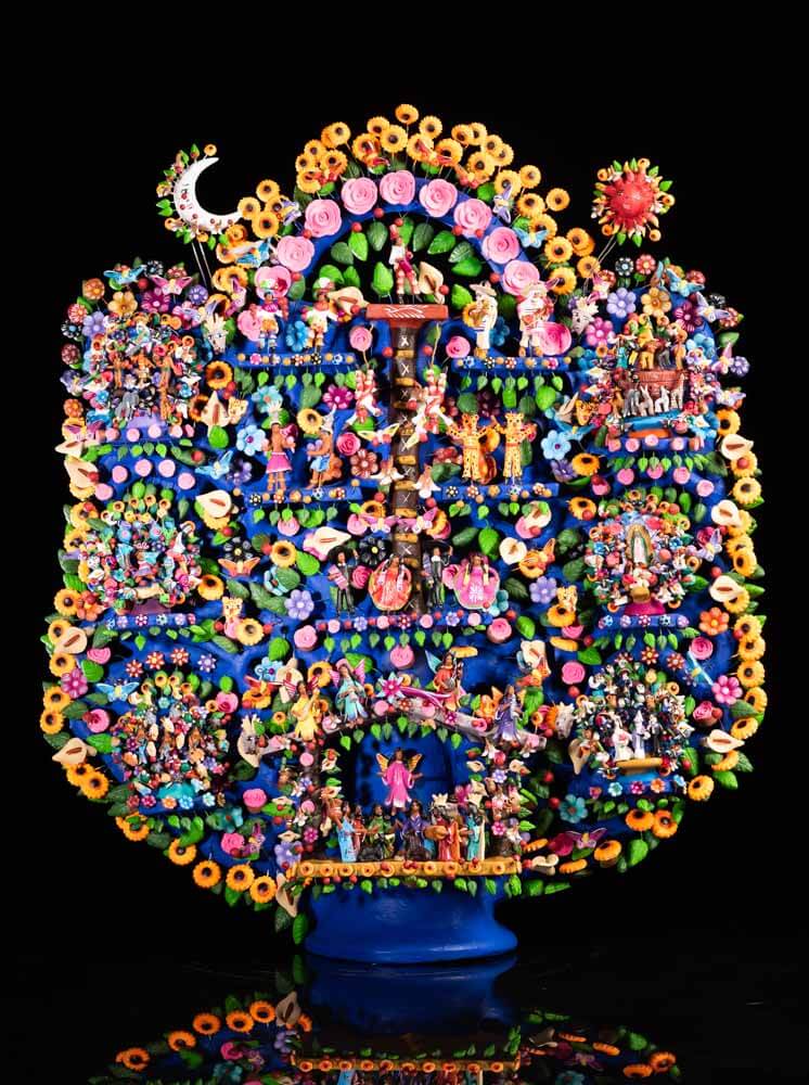 Mexican Tree of Life for sale Fine Metepec Pottery & Candelabra