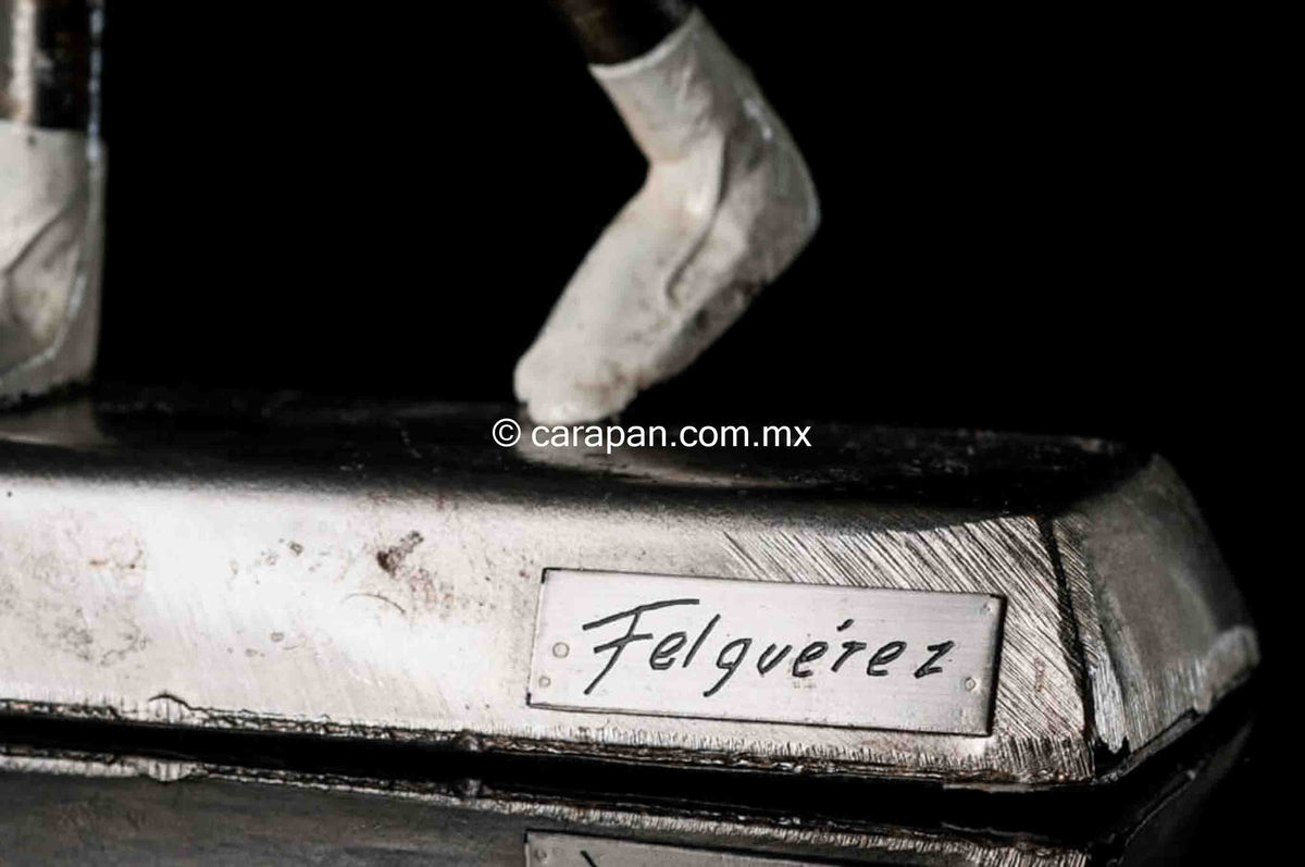 Female Tennis Player sculpture by Mexican Artist Manuel Felguerez