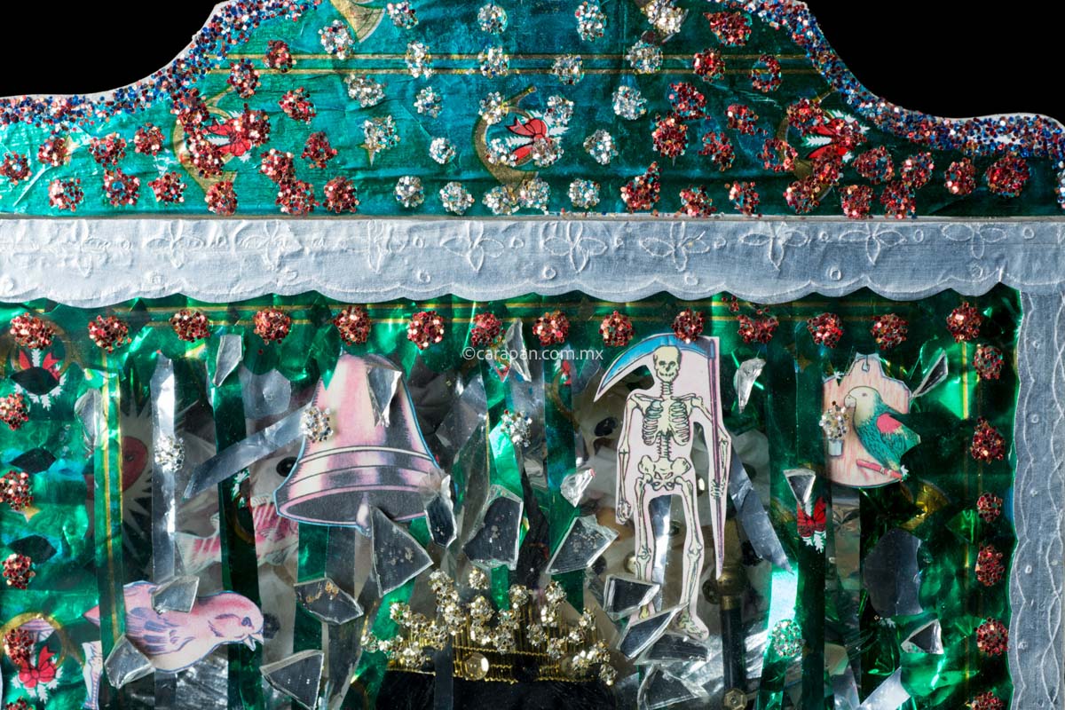 Diorama Black Christ by Mexican Artist A.Torres Kitsch Art