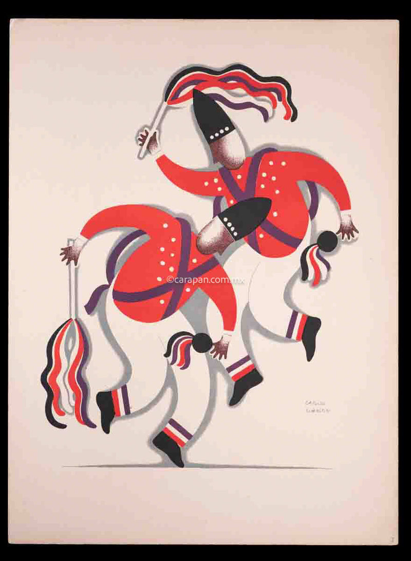 Litographs Dances of Mexico by Carlos Merida Graphic Art
