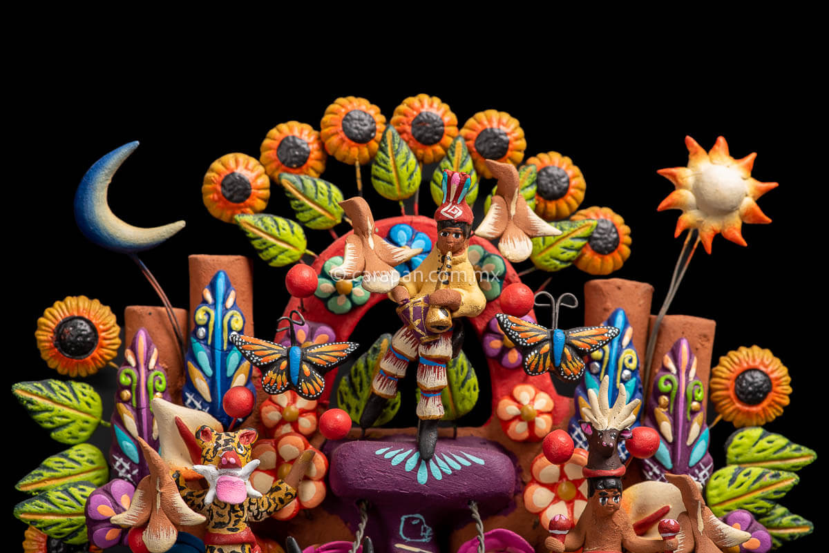 Mexican Dances Tree of Life Detail