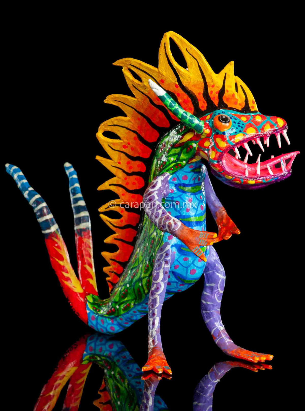 Paper Mache Alebrije Mexican Dragon