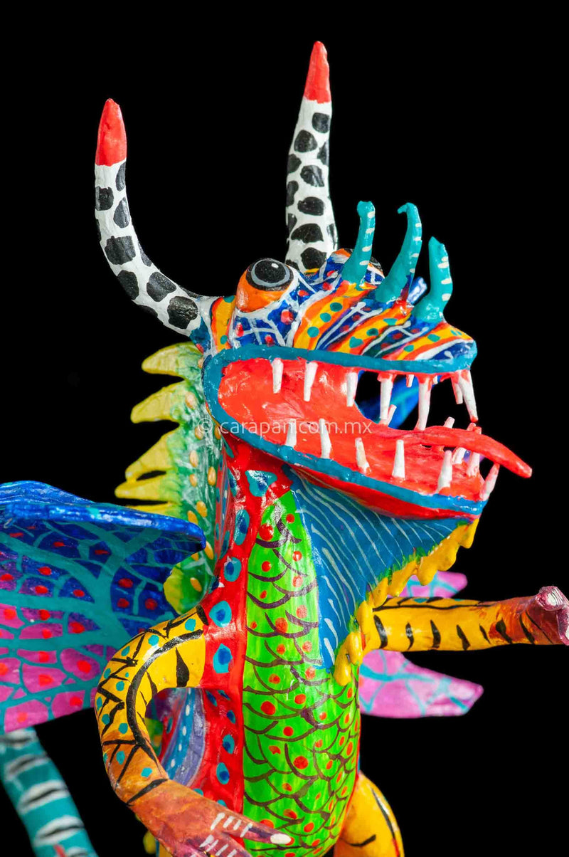 Paper Mache Alebrije Mexican dragon