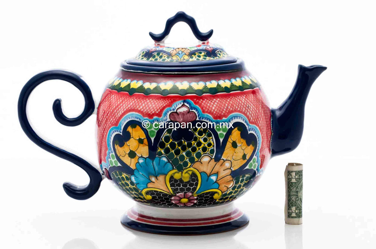Mexican Talavera Tea Pot from Puebla