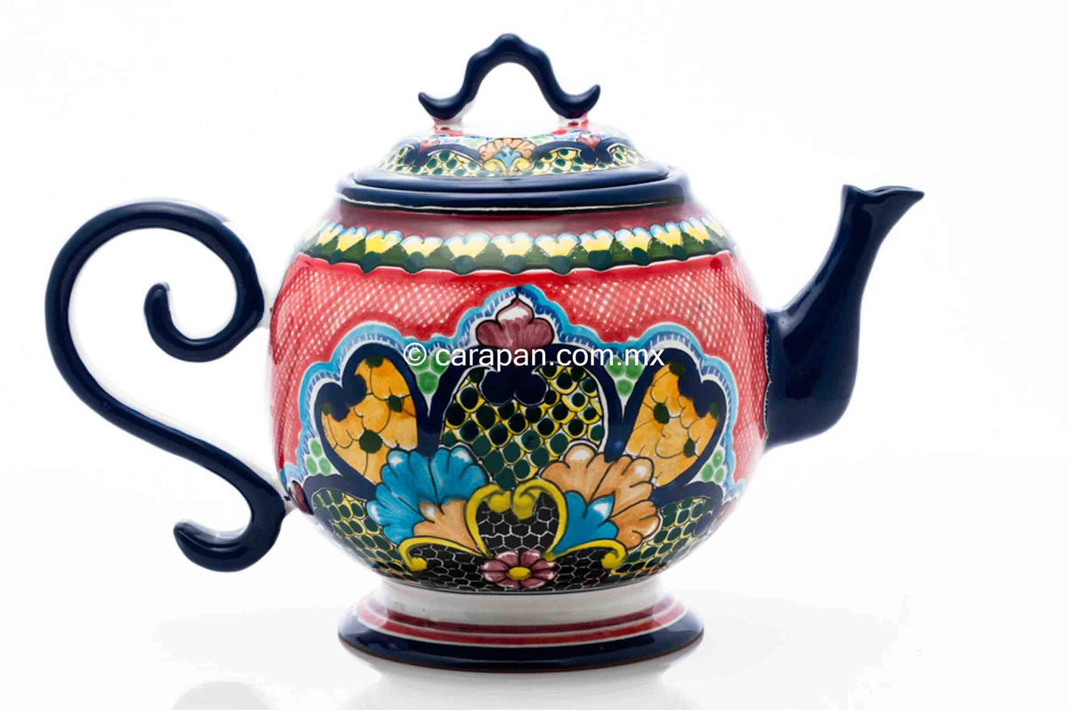 Mexican Talavera Tea Pot from Puebla