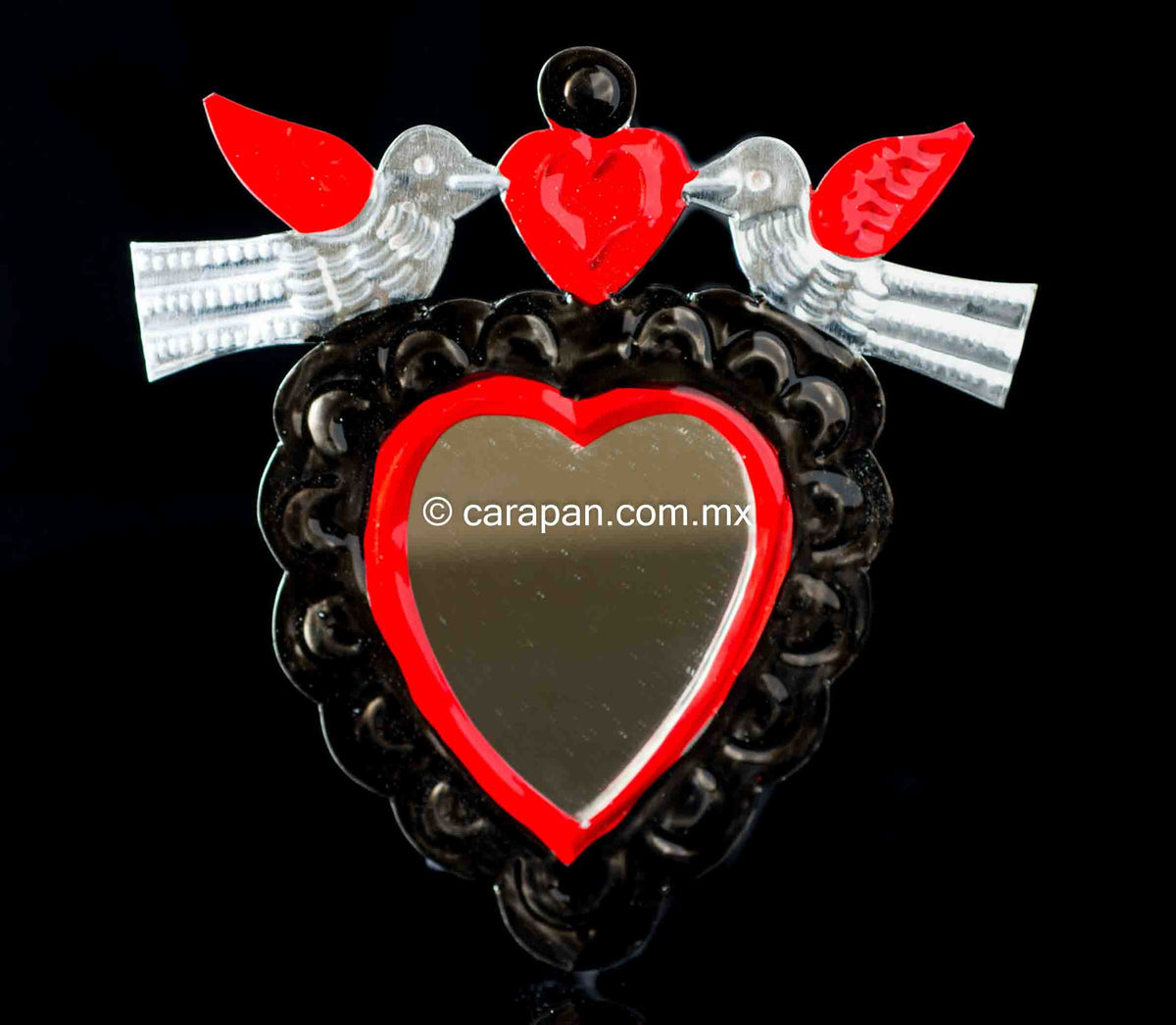 Tin heart from Oaxaca Mexico