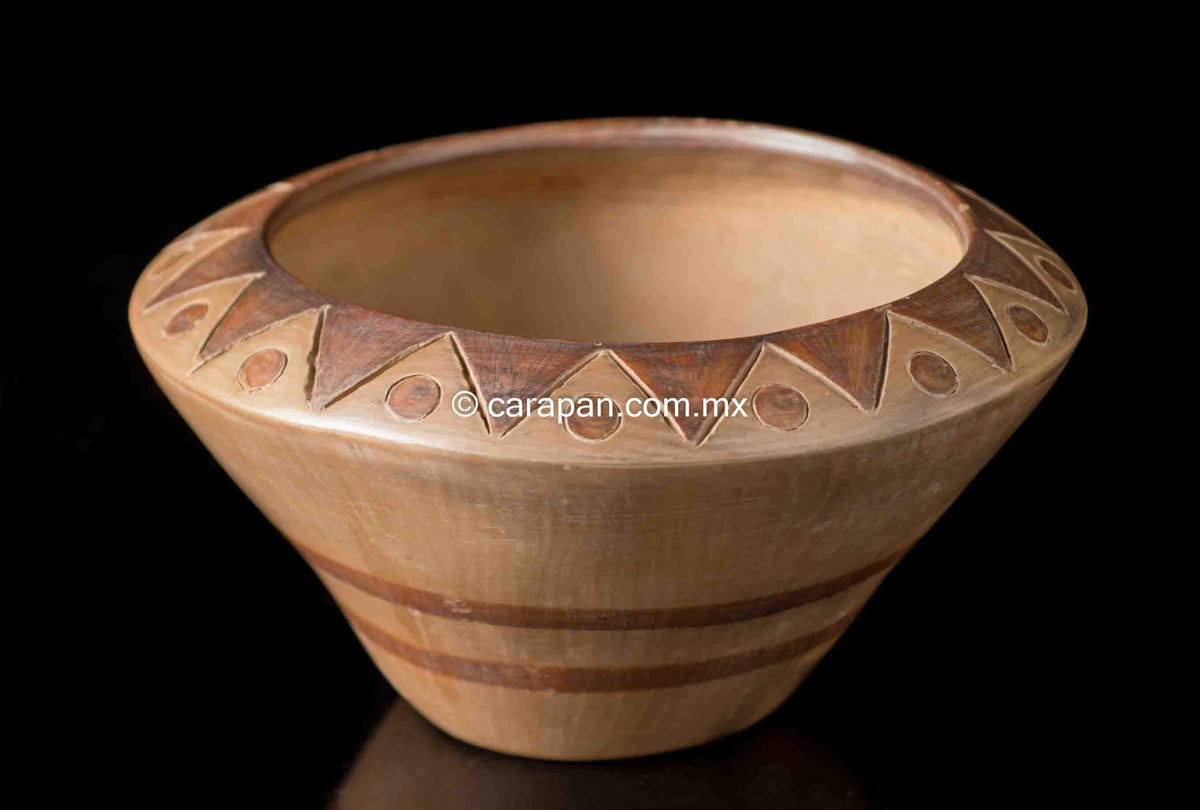 Mexican Pottery From Acatlan, Puebla Ceramic Brown Pot