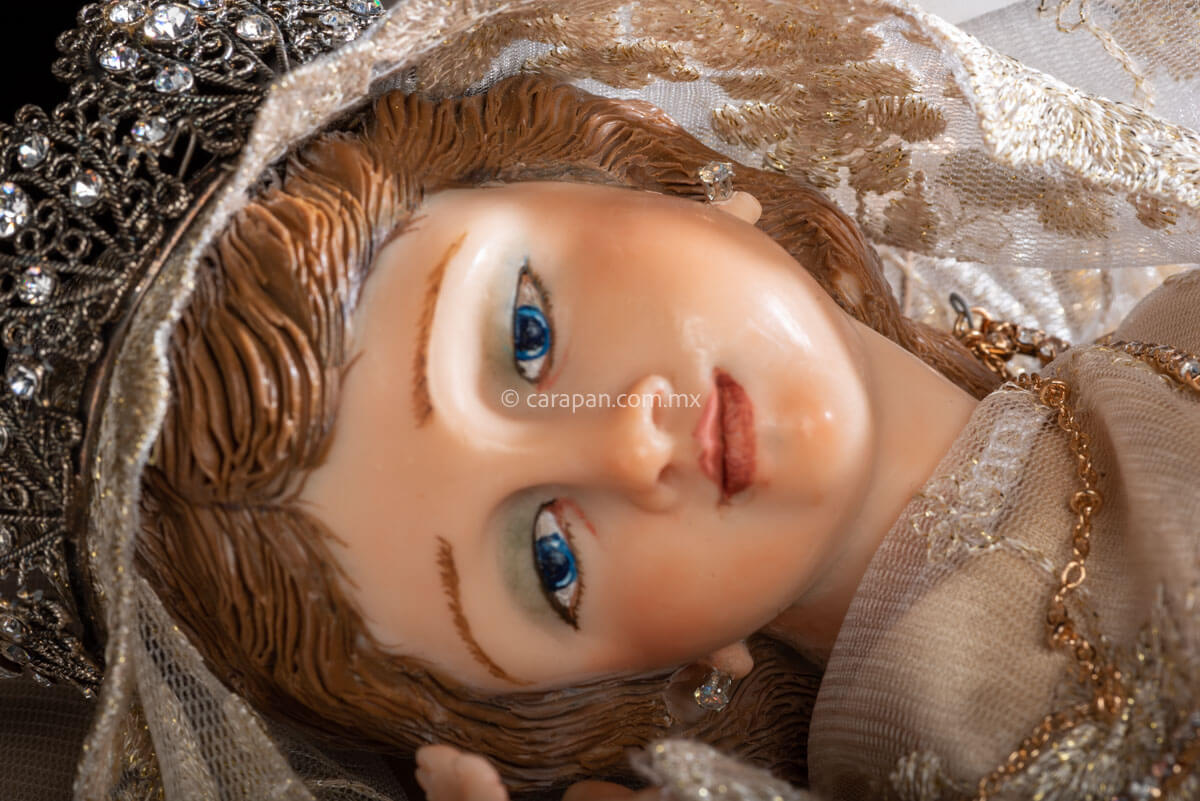 Holy Infant Mary Divina Infantita Wax Sculpture