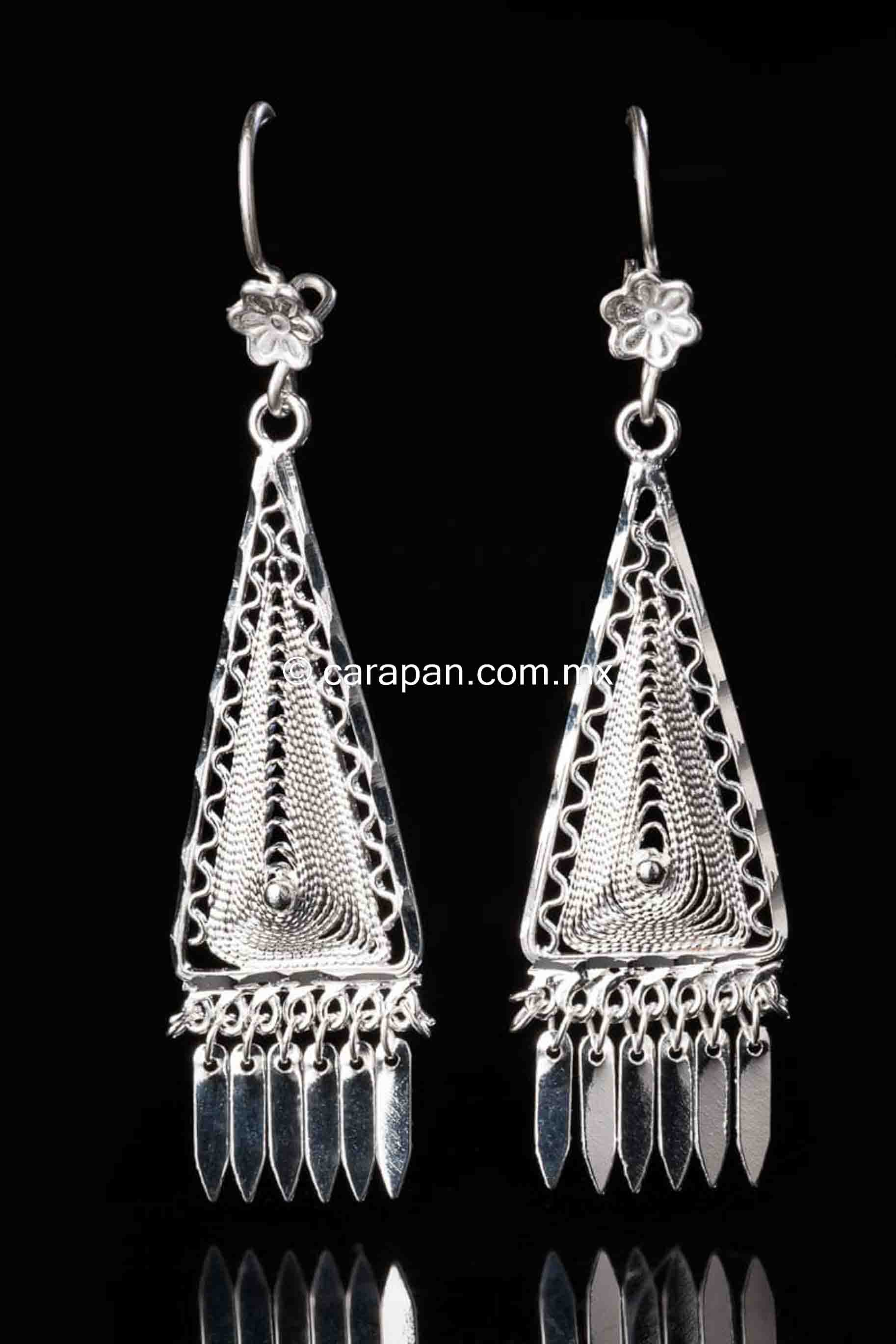 Amazon.com: Folklorico Mexican Gold Earrings, Peacock (Large), Day of the  Dead, Mexican Earrings: Clothing, Shoes & Jewelry