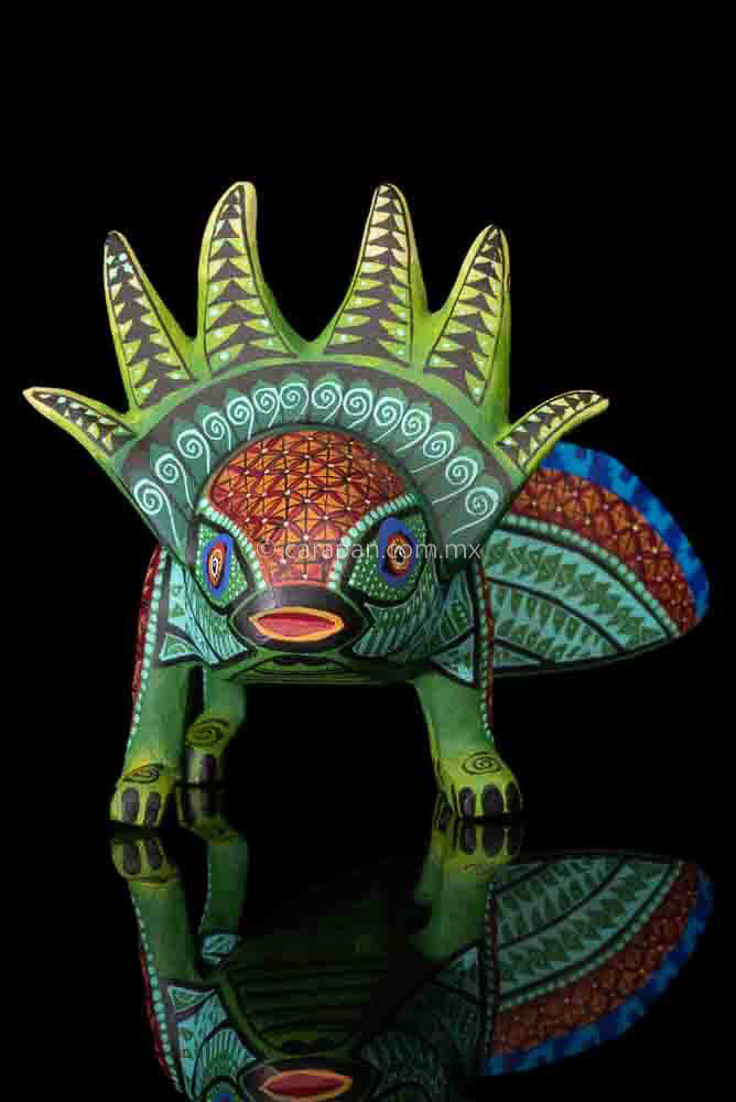 Axolotl Alebrije Oaxacan Wood Carving
