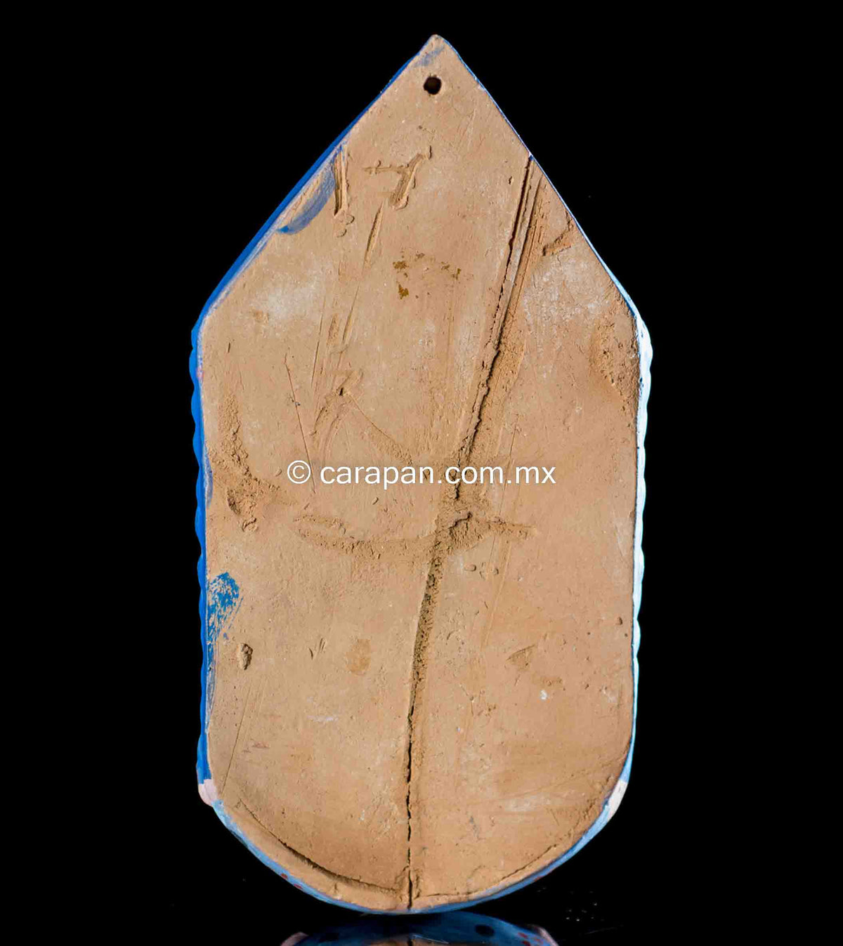 Burnished-Clay-Tonala-Pottery-Holy-Water-Font-Virgin-&-Jesus