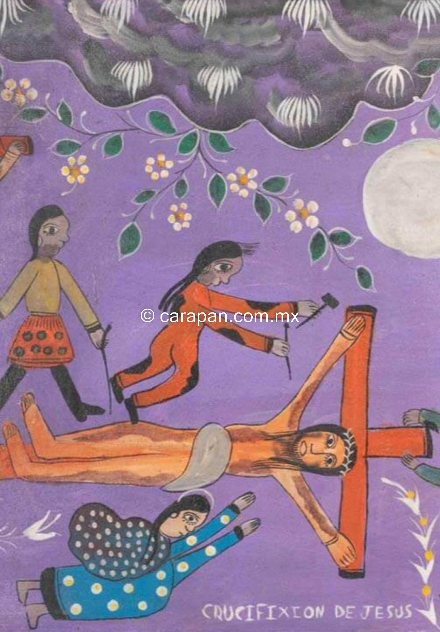 Salvador Vasquez, Mexican Artist, Master of folk Art. Crucifixion