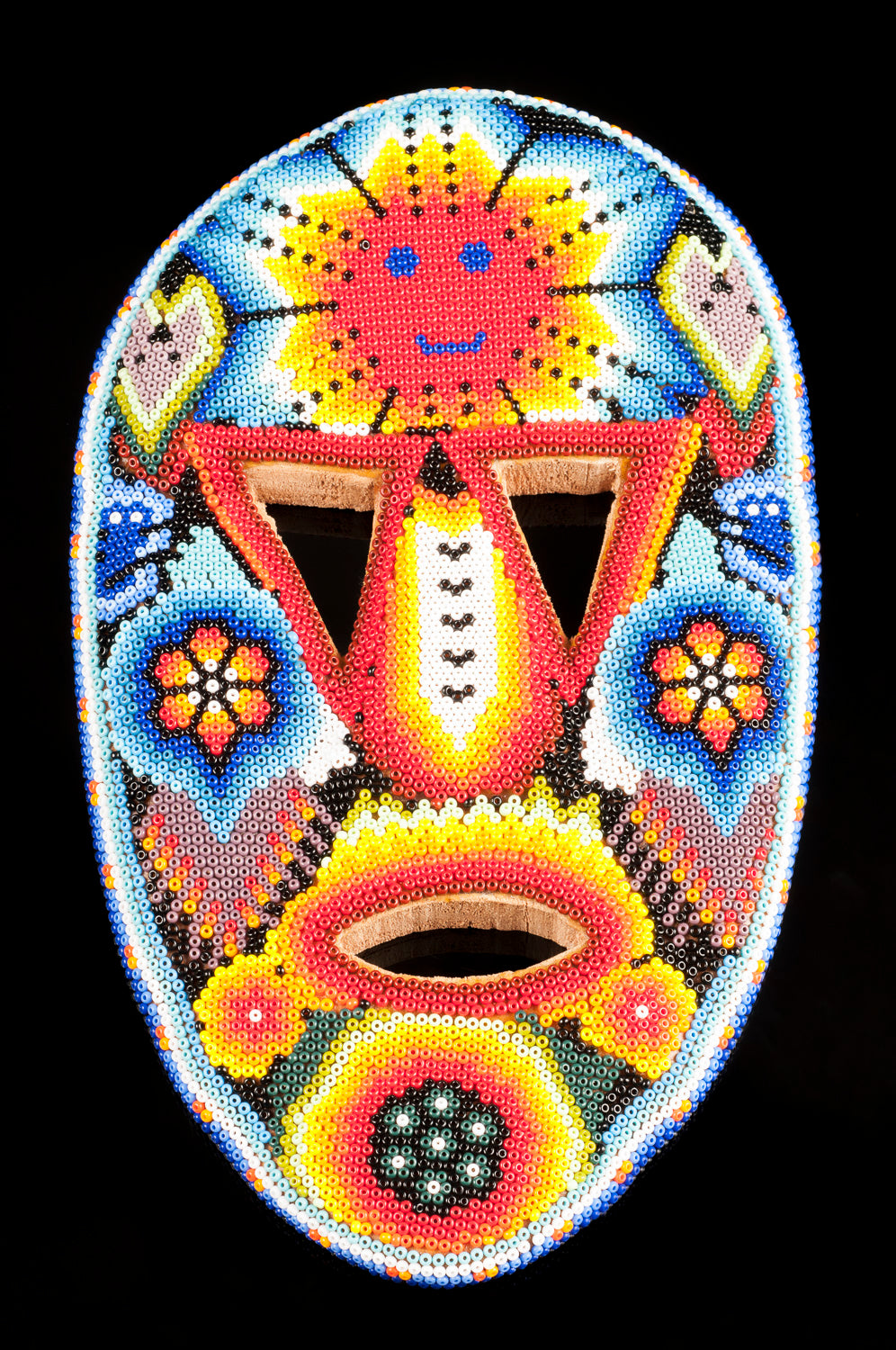 Huichol beaded mask