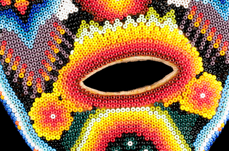 Huichol beaded mask