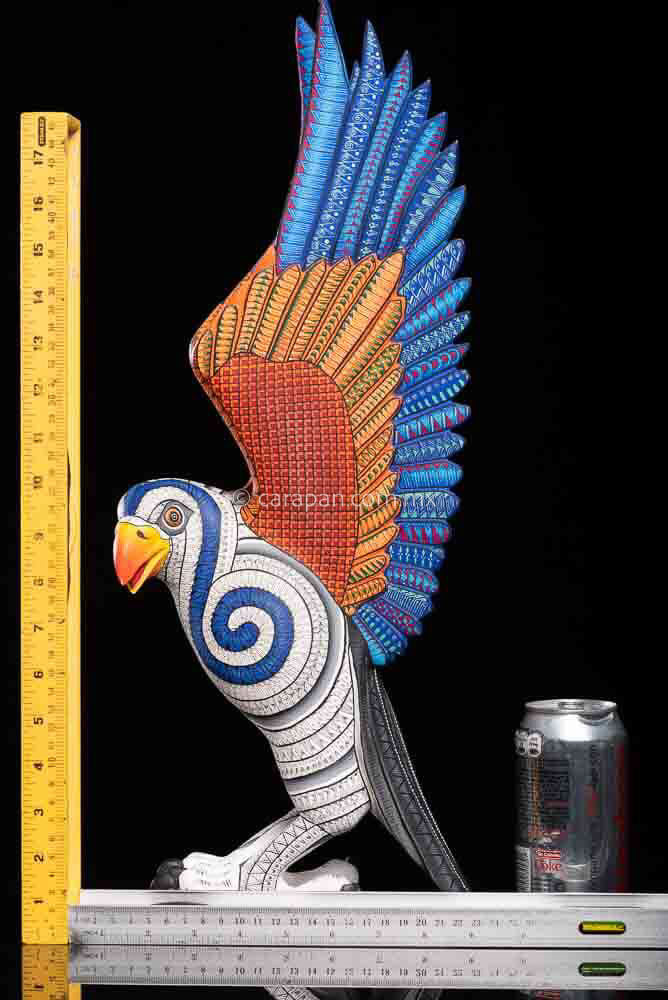 Eagle Alebrije Oaxacan Wood Carving Zapotec Patterns – CARAPAN