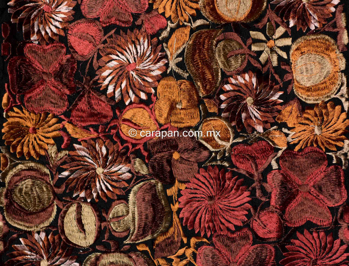 Brown cushion cover from Chiapas Mexico