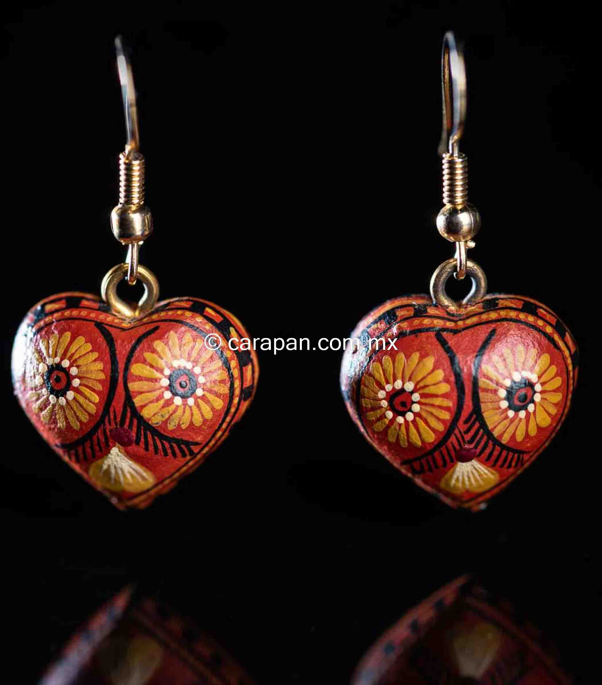 Geetanjali 'Jalpari' Madhubani Hand Painted wooden Handmade Earrings. |  geetanjaliboutique