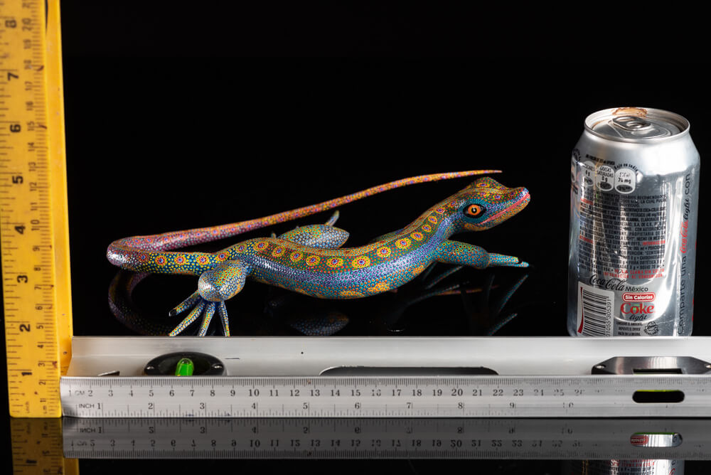 Gecko Lizard Alebrije Wood Carving from Arrazola Oaxaca