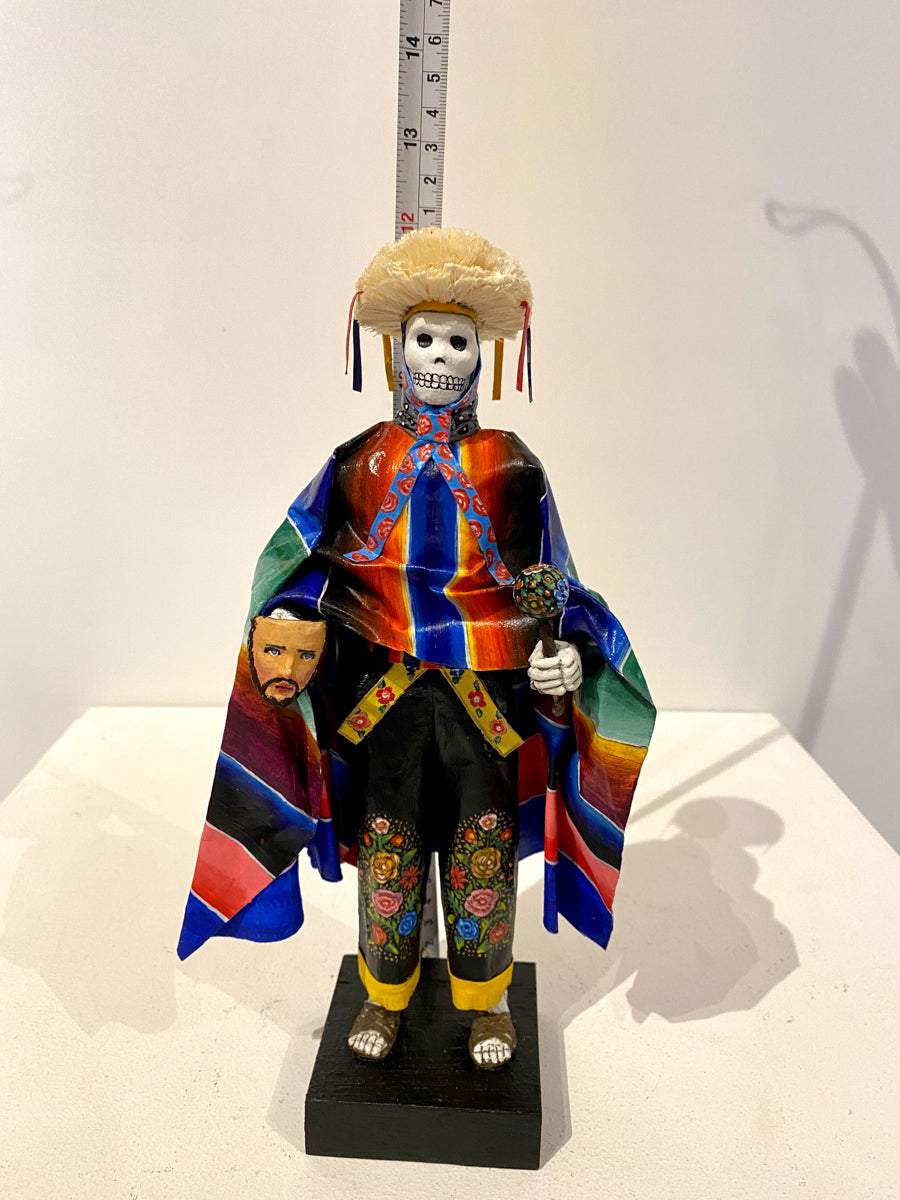 Day of the Dead Catrin Parachicos Chiapas Dance Mache Skeleton figure