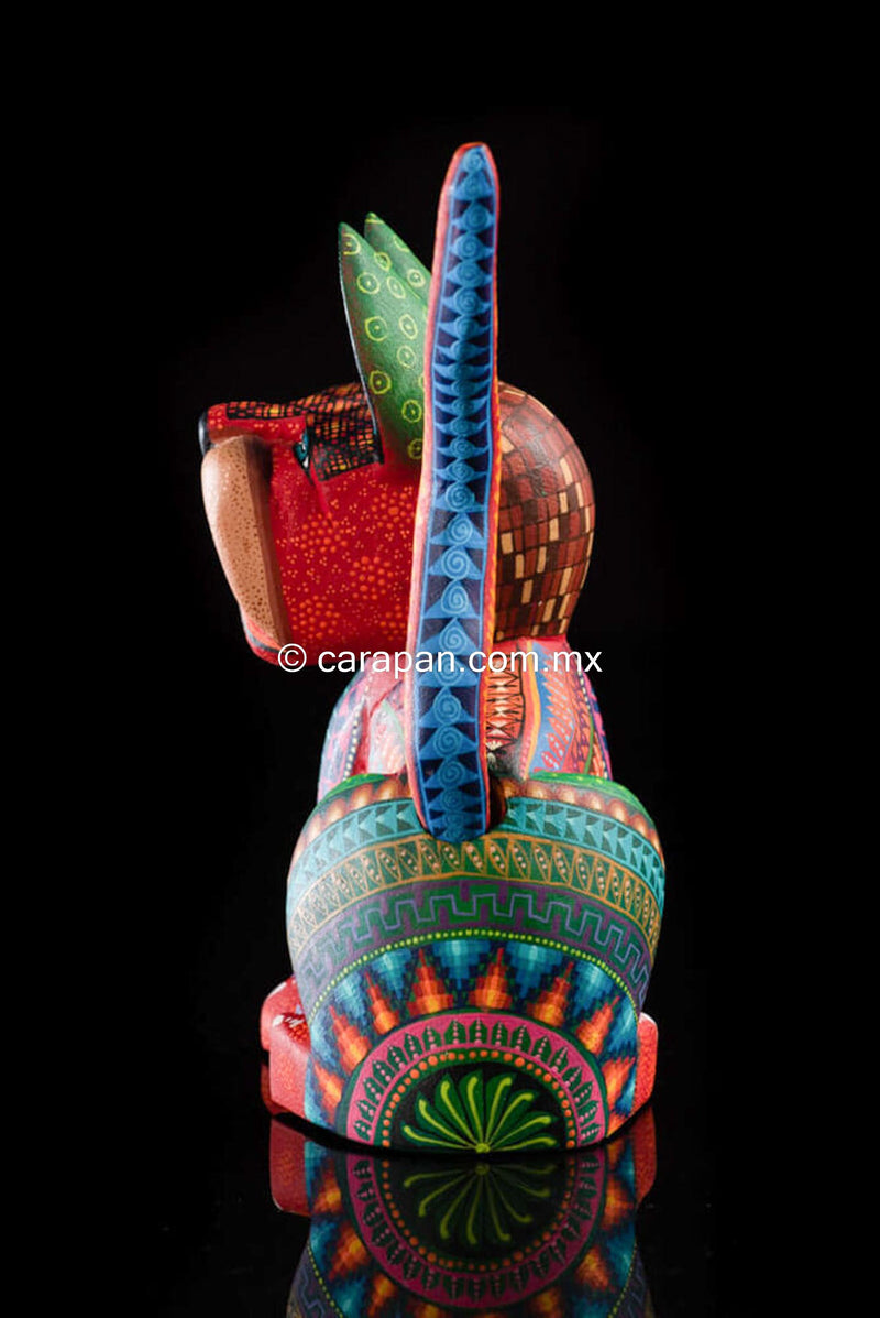 Dog Alebrije Oaxacan Wood Carving