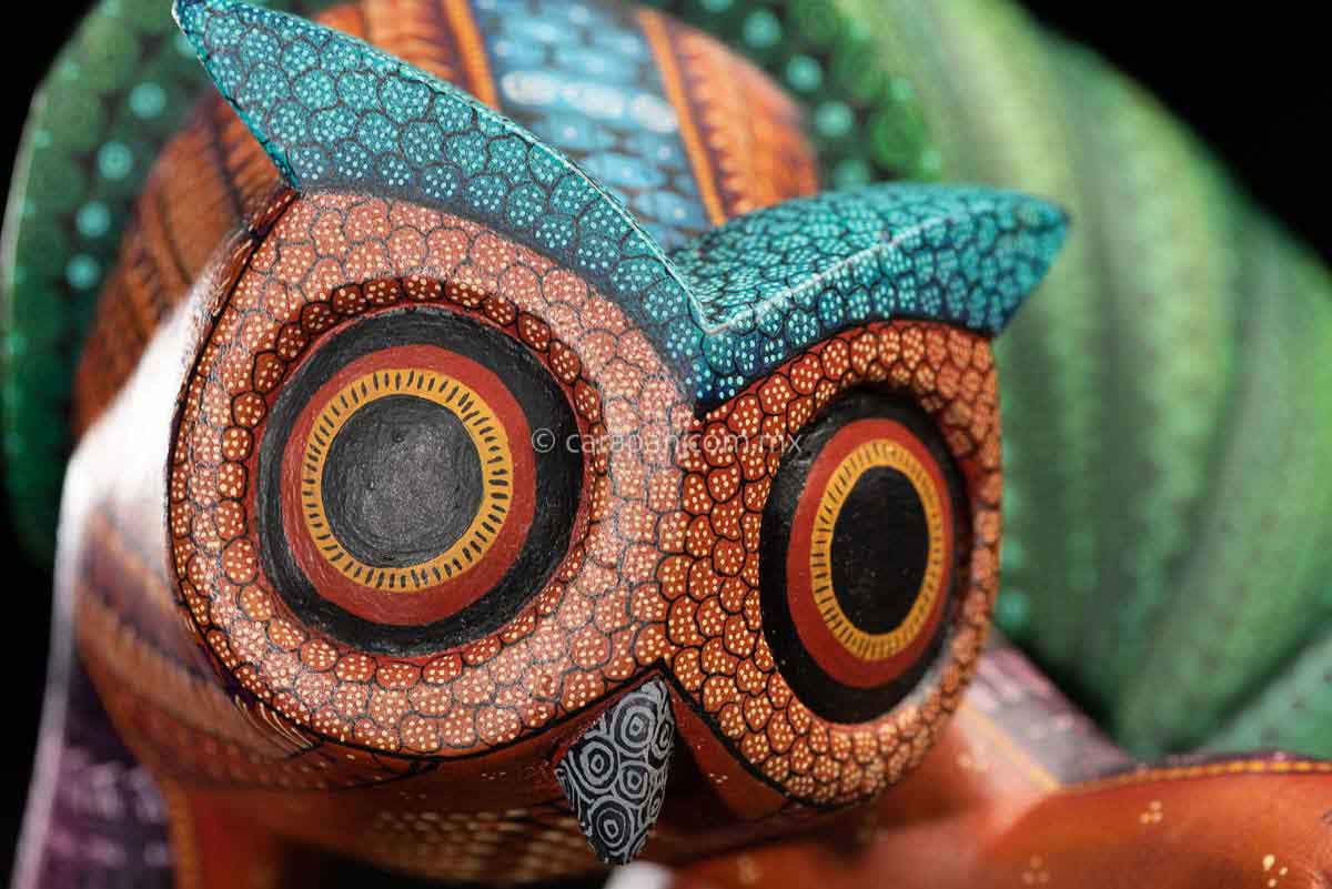 Owl Armadillo fusion Alebrije Oaxacan Wood Carving by Mexican Artist –  CARAPAN, MEXICAN ART GALLERY SINCE 1950.