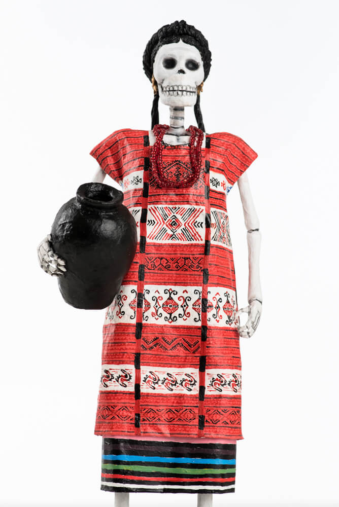Paper-mache-day-of-the-dead-catrina-Oaxacan-costume-