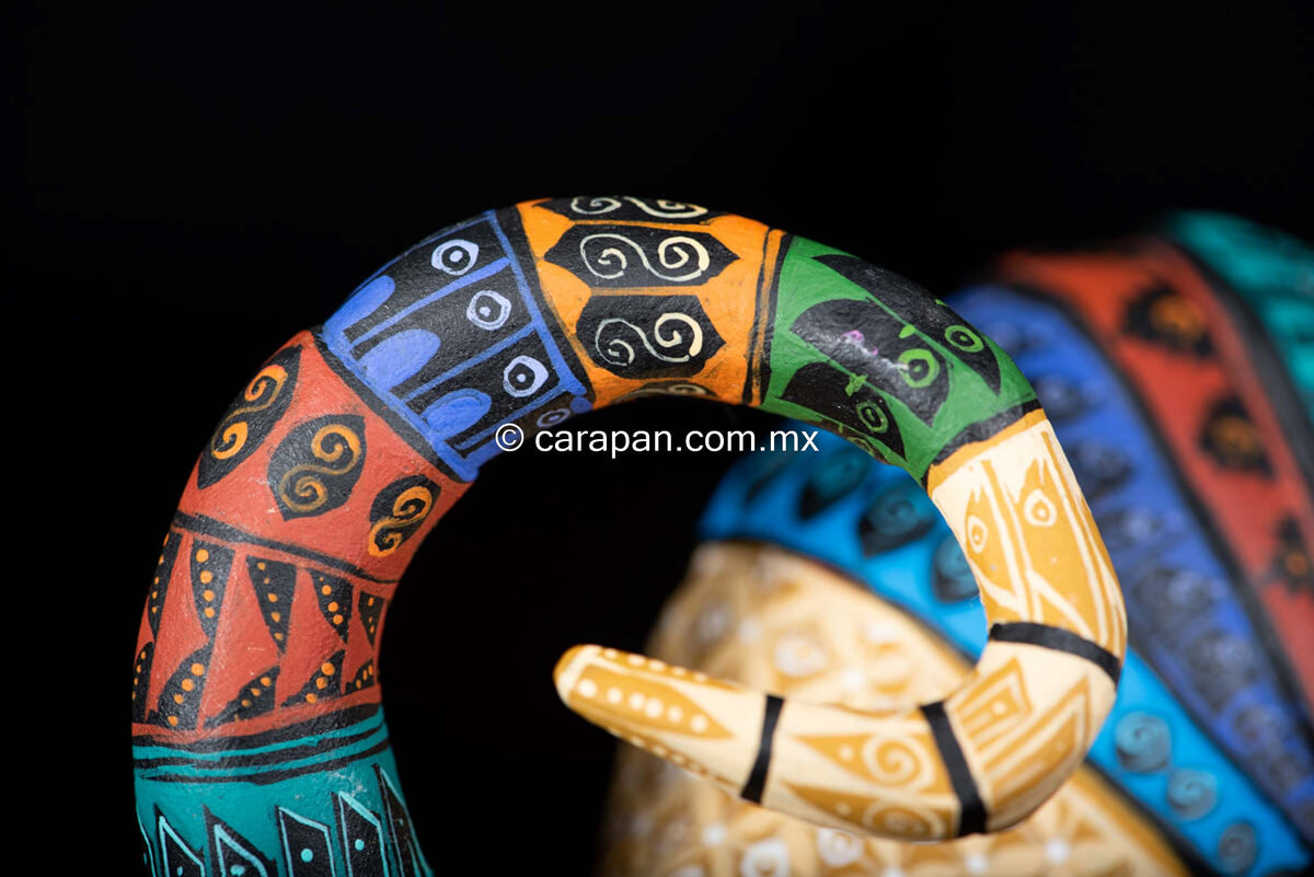 Oaxacan Armadillo Alebrije multi color