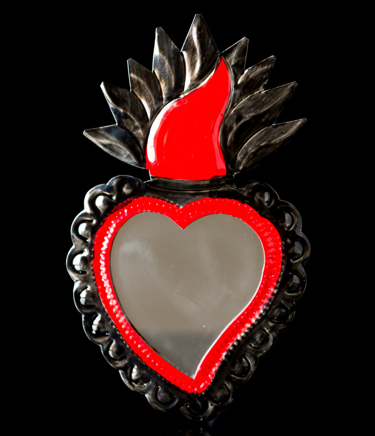 Tin heart from Oaxaca Mexico