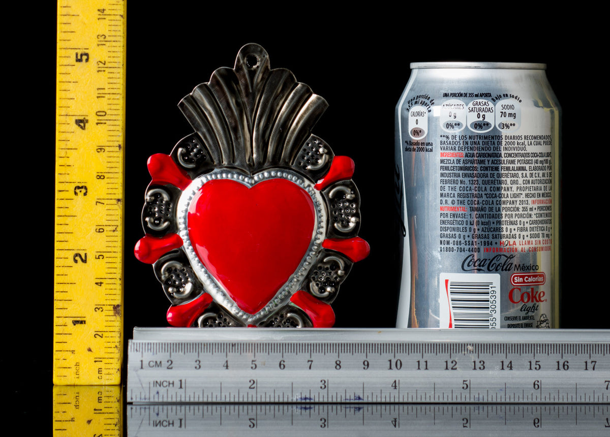 Tin heart from Oaxaca Mexico