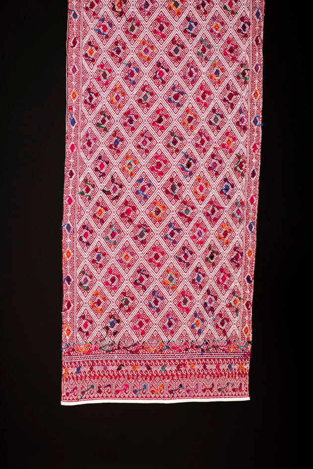 Waist loomed table runner from Chiapas Mexico