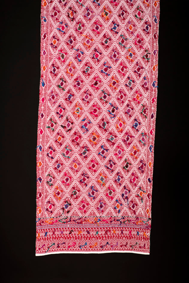 Waist loomed table runner from Chiapas Mexico